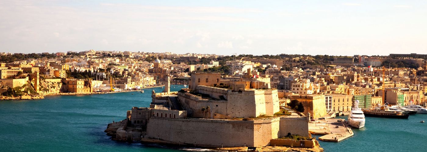 View of Vittoriosa and Grand Harbour. Malta